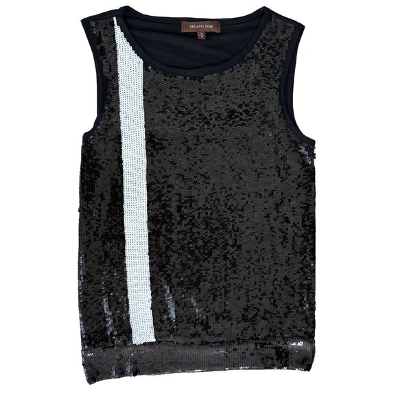 Melanie Lyne Sequin Sleeveless Top - Picture 1 of 6
